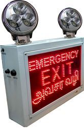 Industrial Emergency Red Exit Light
